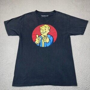 Fallout Vault Boy Shirt Mens Medium Black Officially Licensed Bethesda ZeniMax‎